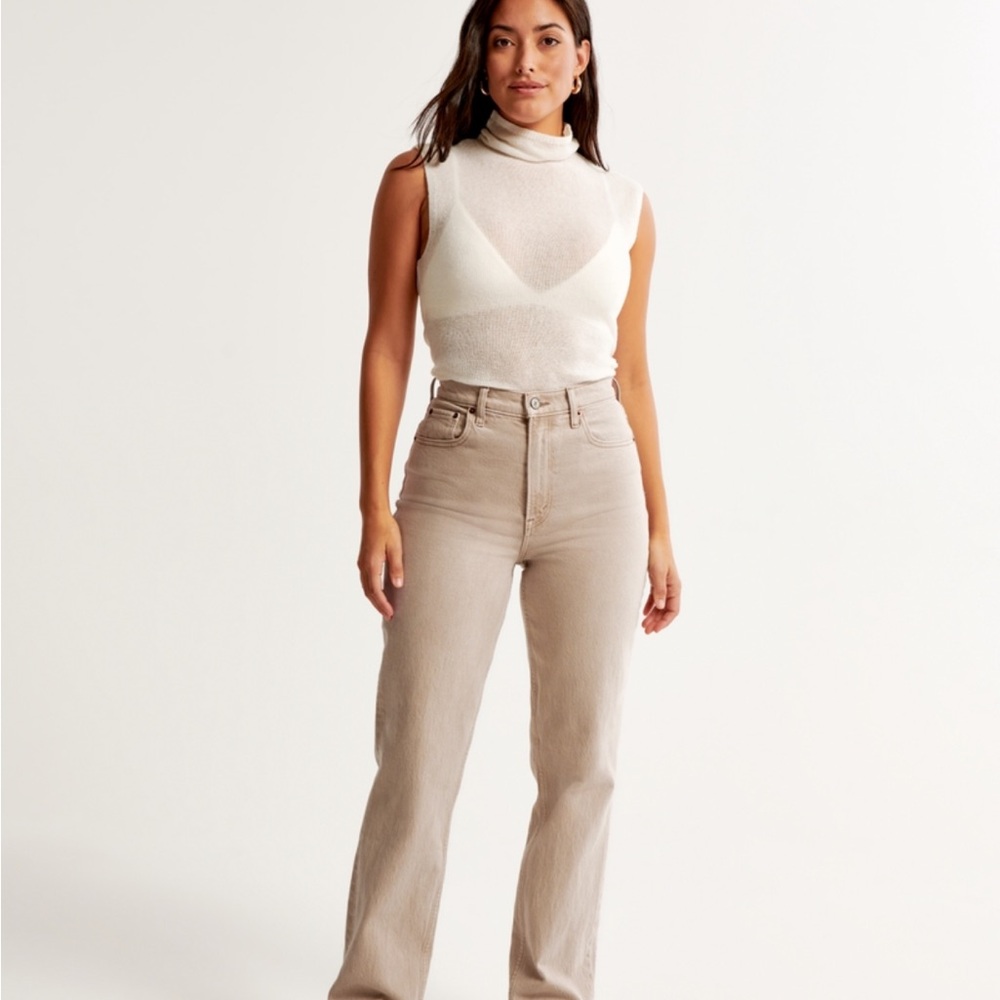 Women's Beige Jeans